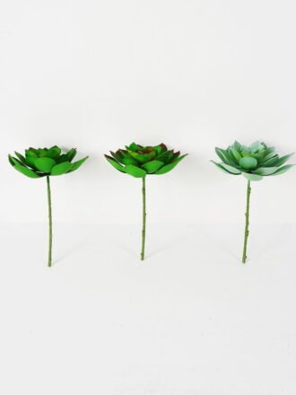 Artificial succulent 14*27cm Succulent Single stem GS-57621009 Succulent 3,000+ sqm showroom with thousands of artificial flowers, plants & trees ready for global sourcing.