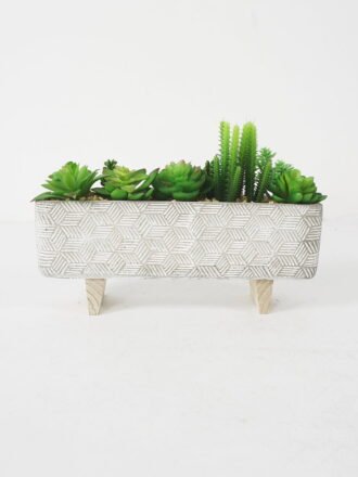 Artificial succulent 10*13cm Succulent in Glass ware GS-51721148 Succulent 3,000+ sqm showroom with thousands of artificial flowers, plants & trees ready for global sourcing.