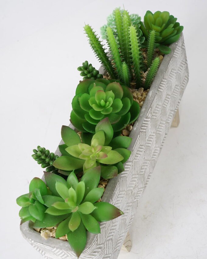 Artificial succulent 8*29*20cm Succulent in ceramic pot GS-51721147 Succulent YeahFlower is one of Chinese leading OEM manufacturers and exporters , supplying the silk flowers, wholesale artificial trees