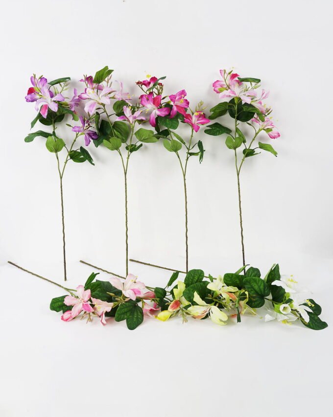 Artificial Flower 30*83cm Bauhinia spray*2 GS-14521145 Single Flowers YeahFlower is one of Chinese leading OEM manufacturers and exporters , supplying the silk flowers, wholesale artificial trees