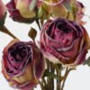 Artificial Flower 21*53cm Dried Louis rose Bouquet*3 GS-25821002-Z2 Bouquet 3,000+ sqm showroom with thousands of artificial flowers, plants & trees ready for global sourcing.