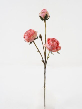 Artificial Flower Dried Louis rose Spray*3 GS-25821008-Z2 Single Flowers 3,000+ sqm showroom with thousands of artificial flowers, plants & trees ready for global sourcing.