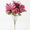 Artificial Flower Lily Rose Bush*12 GS-00519017DP-P2 Flowers Bush YeahFlower is one of Chinese leading OEM manufacturers and exporters , supplying the silk flowers, wholesale artificial trees
