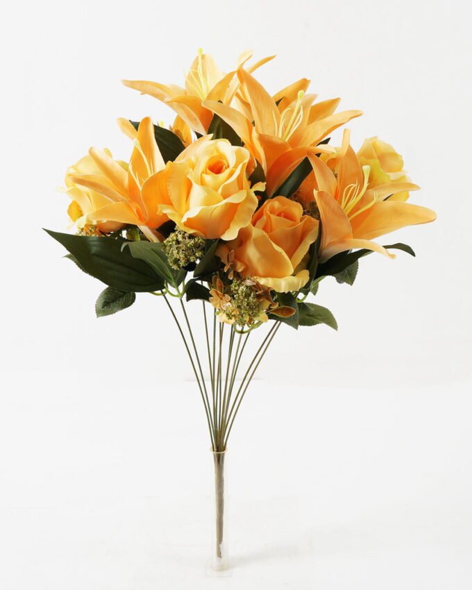 Artificial Flower Lily Rose Bush*12 GS-00519017DP Flowers Bush YeahFlower is one of Chinese leading OEM manufacturers and exporters , supplying the silk flowers, wholesale artificial trees