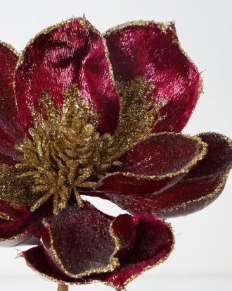 Artificial Flower 17*49cm Mangnolia GS-66622007-R2 Christmas Item YeahFlower is one of Chinese leading OEM manufacturers and exporters , supplying the silk flowers, wholesale artificial trees