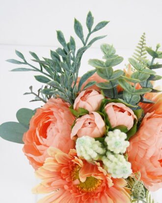 Artificial Flower 22*30cm Mixed Camellia&African daisy Bouquet*8 GS-16822012-O1 Bouquet YeahFlower is one of Chinese leading OEM manufacturers and exporters , supplying the silk flowers, wholesale artificial trees