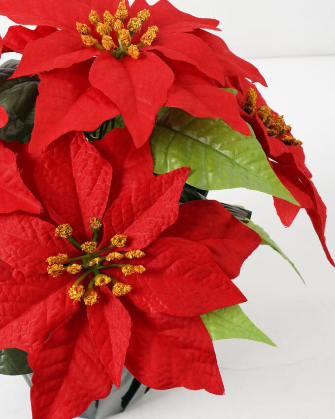Artificial Flower 30*35cm Poinsettia in OPP wrapped GS-61422001 Christmas Item YeahFlower is one of Chinese leading OEM manufacturers and exporters , supplying the silk flowers, wholesale artificial trees