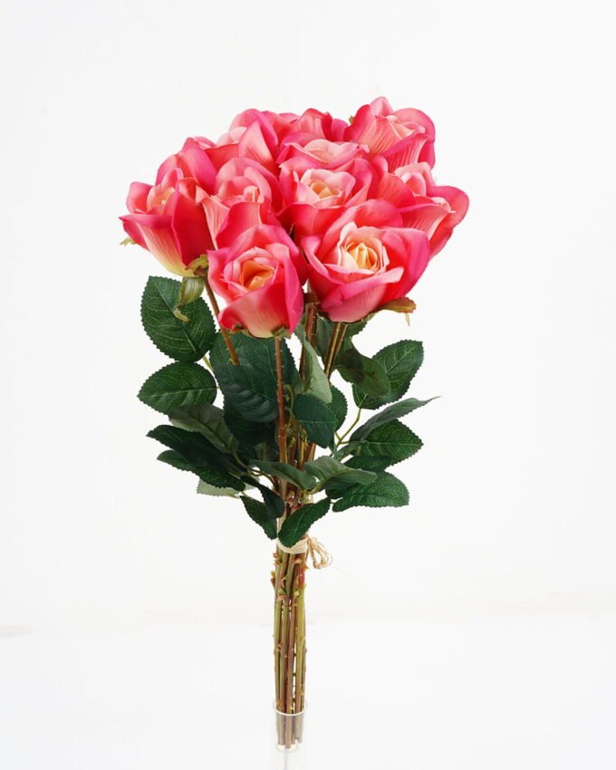 Artificial Flower 21*53cm Rose Bouquet*10 GS-12822001 Bouquet 3,000+ sqm showroom with thousands of artificial flowers, plants & trees ready for global sourcing.