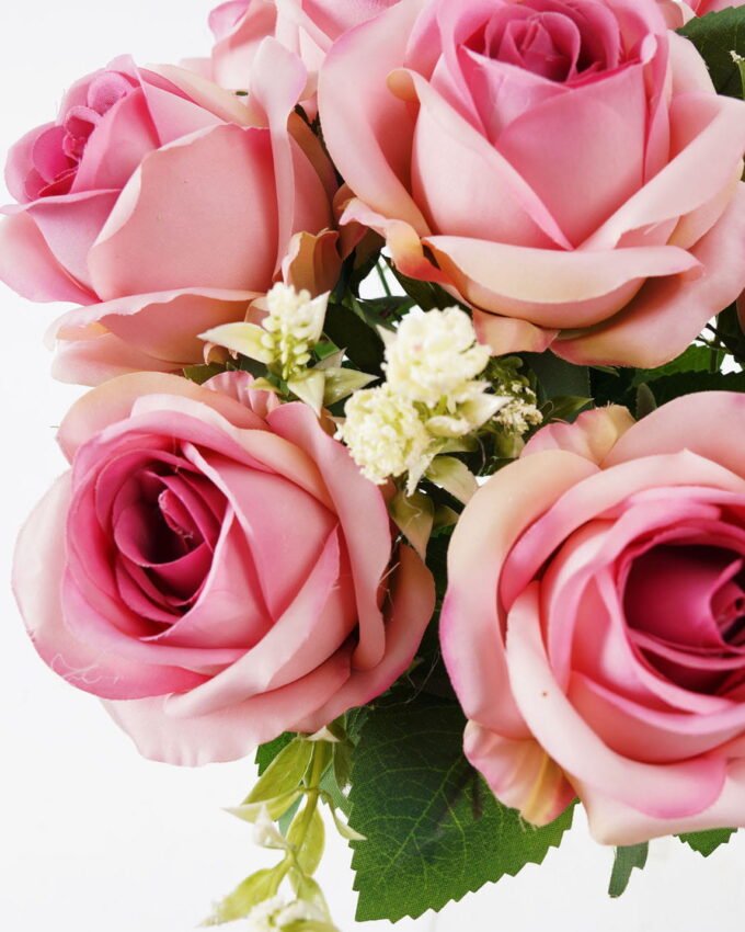 Artificial Flower 26*42CM Rose Bush*8 GS-00520003DP-P1 Flowers Bush YeahFlower is one of Chinese leading OEM manufacturers and exporters , supplying the silk flowers, wholesale artificial trees