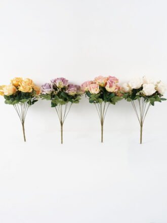 Artificial Flower rose lily x14 GS-00521002DP-O1 Flowers Bush 3,000+ sqm showroom with thousands of artificial flowers, plants & trees ready for global sourcing.