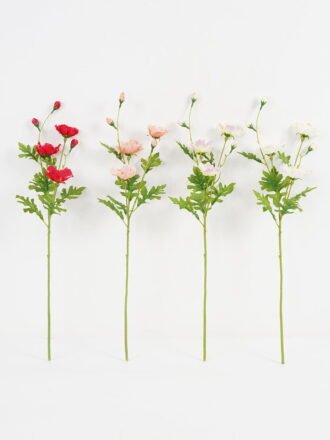Artificial Flower 13*48cm flowers Spray /4flowers GS-16822007 Single Flowers 3,000+ sqm showroom with thousands of artificial flowers, plants & trees ready for global sourcing.