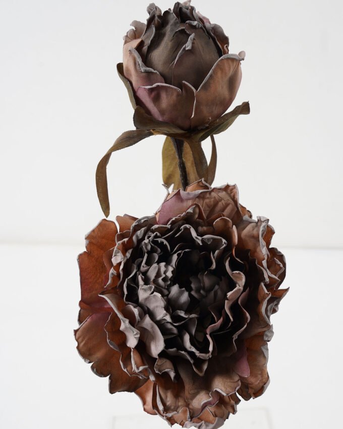 Artificial Flower 18*50cm Small peony with burnt edge Spray*2 GS-25821007-K1 Single Flowers YeahFlower is one of Chinese leading OEM manufacturers and exporters , supplying the silk flowers, wholesale artificial trees