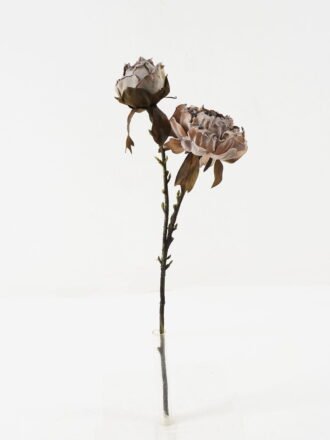 Artificial Flower 18*50cm Small peony with burnt edge Spray*2 GS-25821007-K1 Single Flowers 3,000+ sqm showroom with thousands of artificial flowers, plants & trees ready for global sourcing.