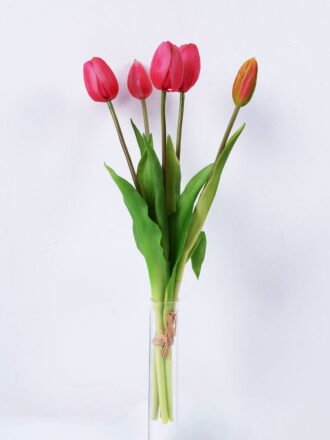Artificial Flower 16*39CM Tulip bouquet*5 GS-41520002-P1 Bouquet 3,000+ sqm showroom with thousands of artificial flowers, plants & trees ready for global sourcing.