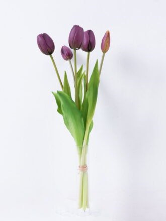 Artificial Flower 16*39CM Tulip bouquet*5 GS-41520002-R1 Bouquet 3,000+ sqm showroom with thousands of artificial flowers, plants & trees ready for global sourcing.