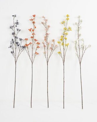 Artificial Flower 22*107cm Wintersweet Spray*3 GVC-21-2816 Single Flowers YeahFlower is one of Chinese leading OEM manufacturers and exporters , supplying the silk flowers, wholesale artificial trees