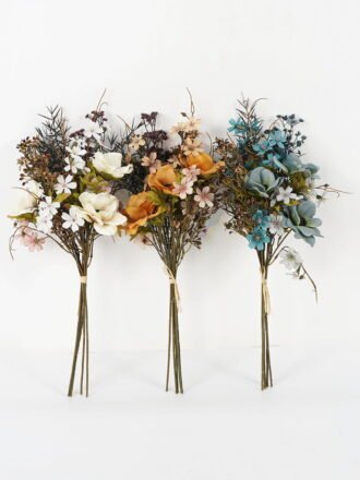 Artificial Flower 11*45cm cotton Bouquet*10 GS-33521015 Bouquet 3,000+ sqm showroom with thousands of artificial flowers, plants & trees ready for global sourcing.