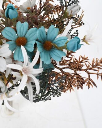 Artificial Flower 20*31cm mix cineraria & bracketplant Bouquet*13 GS-16821040 Bouquet YeahFlower is one of Chinese leading OEM manufacturers and exporters , supplying the silk flowers, wholesale artificial trees