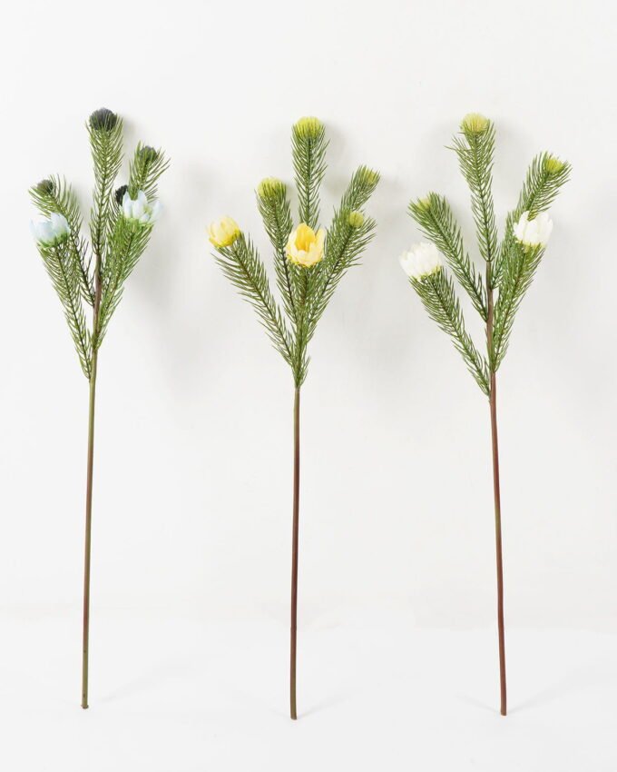 Artificial Flower pine needle with flowers GVC-22-2842_5 Artificial Flower 14*66cm pine needle with flowers GVC-22-2842 Single Flowers YeahFlower is one of Chinese leading OEM manufacturers and exporters , supplying the silk flowers, wholesale artificial trees