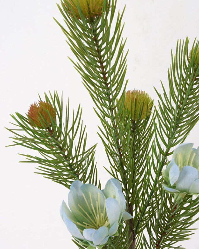 Artificial Flower pine needle with flowers GVC-22-2842_6 Artificial Flower 14*66cm pine needle with flowers GVC-22-2842 Single Flowers YeahFlower is one of Chinese leading OEM manufacturers and exporters , supplying the silk flowers, wholesale artificial trees