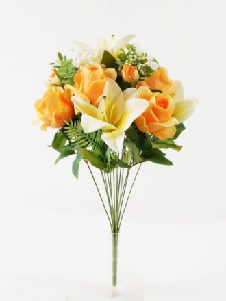 Artificial Flower Rose Bush*9 GS-00519015DP Flowers Bush 3,000+ sqm showroom with thousands of artificial flowers, plants & trees ready for global sourcing.