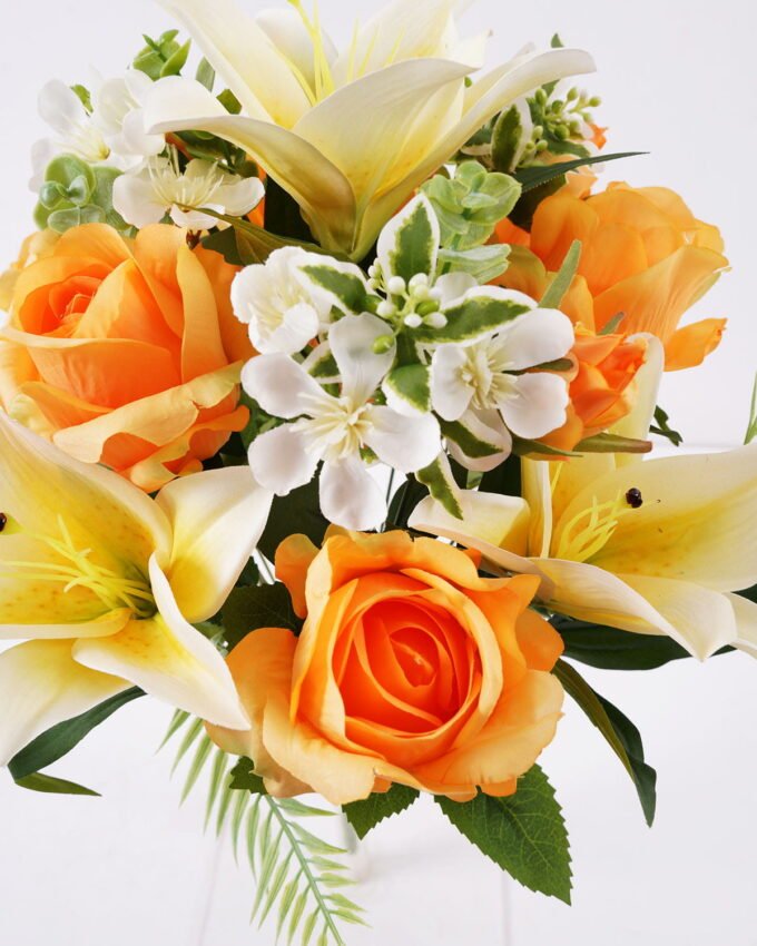 Artificial Flower rose lily x14 GS-00521002DP-O1 Flowers Bush YeahFlower is one of Chinese leading OEM manufacturers and exporters , supplying the silk flowers, wholesale artificial trees