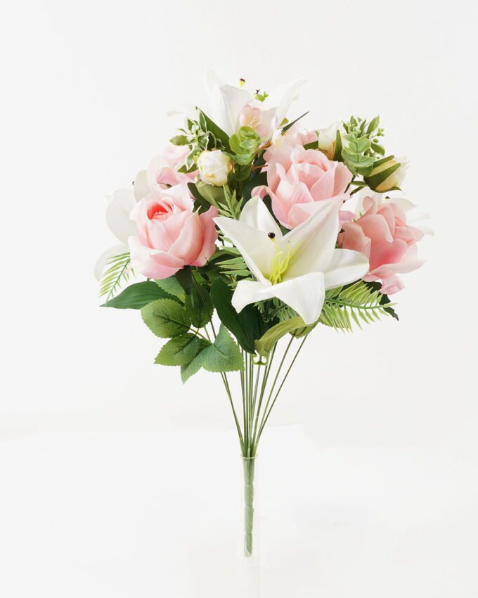 Artificial Flower rose lily x14 GS-00521002DP Flowers Bush YeahFlower is one of Chinese leading OEM manufacturers and exporters , supplying the silk flowers, wholesale artificial trees
