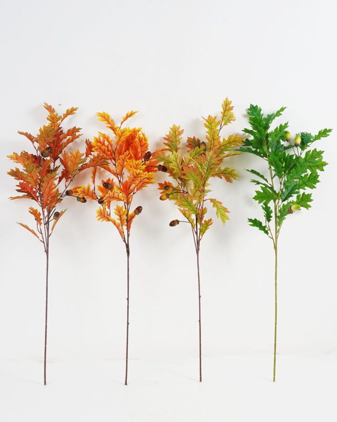 Artificial Plant 38*90cm Oak leaves spray with 6 berries GS-65022001 Leaves&Sprays&Foliages 3,000+ sqm showroom with thousands of artificial flowers, plants & trees ready for global sourcing.