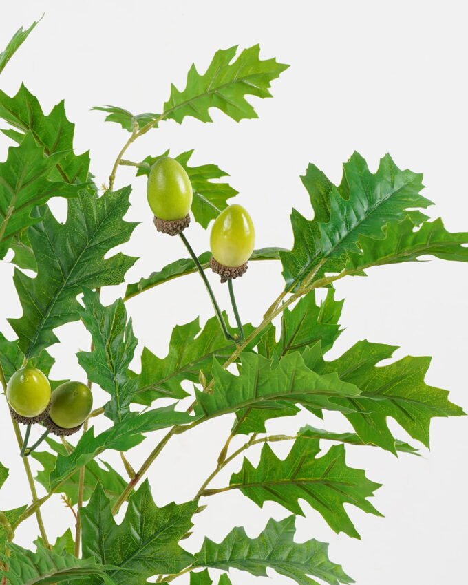 Artificial Plant 38*90cm Oak leaves spray with 6 berries GS-65022001 Leaves&Sprays&Foliages 3,000+ sqm showroom with thousands of artificial flowers, plants & trees ready for global sourcing.