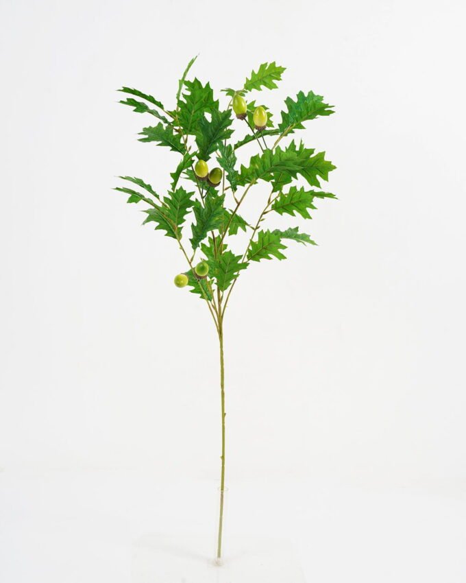 Artificial Plant 38*90cm Oak leaves spray with 6 berries GS-65022001 Leaves&Sprays&Foliages 3,000+ sqm showroom with thousands of artificial flowers, plants & trees ready for global sourcing.