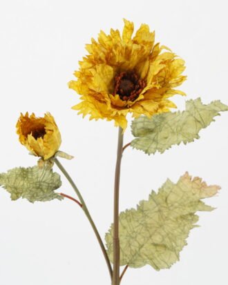 Artificial Flower 25*25*75cm Autumn poppy*2 single stem GS-35122017-Y1