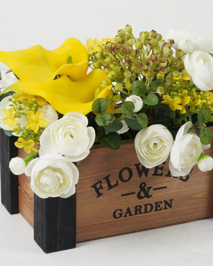 Artificial Flower Calla Lily Ranunculus arrangement in Wooden pot GS-03322051_9 Artificial Flower 26*17*17cm Calla Lily Ranunculus arrangement in Wooden pot GS-03322051 Potted Flowers&Plants YeahFlower is one of Chinese leading OEM manufacturers and exporters , supplying the silk flowers, wholesale artificial trees