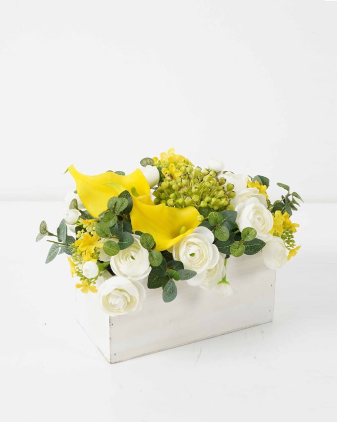 Artificial Flower 26*17*17cm Calla Lily arrangement in Wooden pot GS-03322046-Y1 Potted Flowers&Plants YeahFlower is one of Chinese leading OEM manufacturers and exporters , supplying the silk flowers, wholesale artificial trees