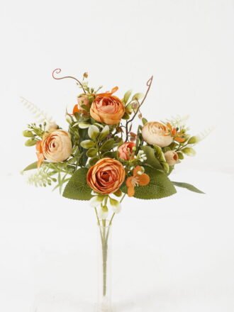 Artificial Flower 20*20*30cm Camellia*5 bush GS-67122005-P1 Flowers Bush 3,000+ sqm showroom with thousands of artificial flowers, plants & trees ready for global sourcing.