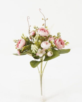 Artificial Flower 20*20*30cm Camellia*5 bush GS-67122005-P2 Flowers Bush YeahFlower is one of Chinese leading OEM manufacturers and exporters , supplying the silk flowers, wholesale artificial trees