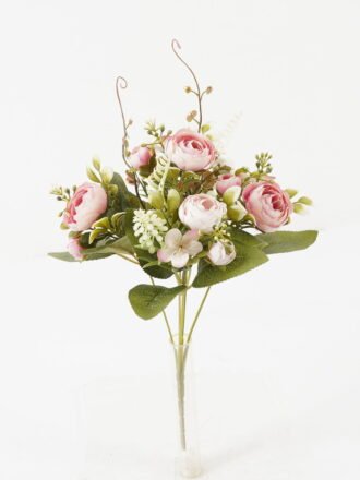 Artificial Flower 20*20*30cm Camellia*5 bush GS-67122005-P1 Flowers Bush 3,000+ sqm showroom with thousands of artificial flowers, plants & trees ready for global sourcing.