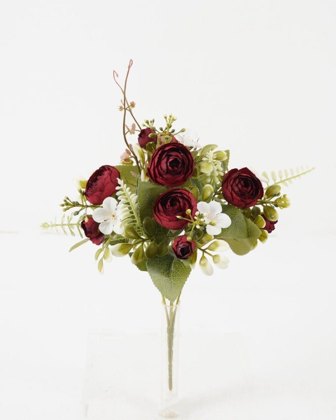 Artificial Flower 20*20*30cm Camellia*5 bush GS-67122005-R1 Flowers Bush YeahFlower is one of Chinese leading OEM manufacturers and exporters , supplying the silk flowers, wholesale artificial trees