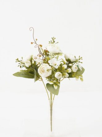 Artificial Flower 20*20*30cm Camellia*5 bush GS-67122005-R1 Flowers Bush 3,000+ sqm showroom with thousands of artificial flowers, plants & trees ready for global sourcing.