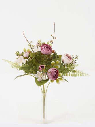 Artificial Flower 20*20*30cm Camellia*5 bush GS-67122005-Z2 Flowers Bush 3,000+ sqm showroom with thousands of artificial flowers, plants & trees ready for global sourcing.