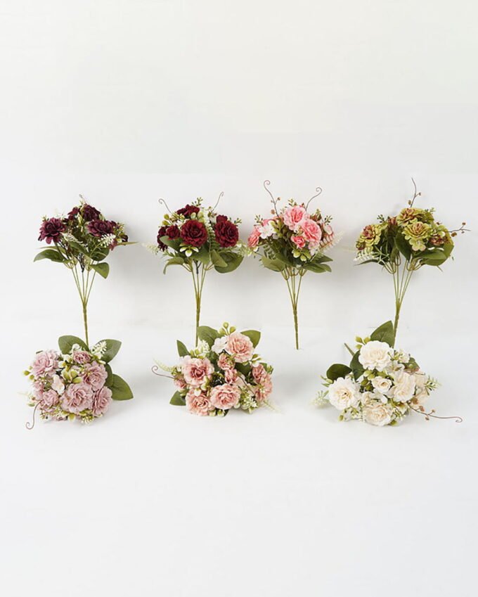 Artificial Flower 20*20*30cm Dahlia*5 bush GS-67122003 Flowers Bush YeahFlower is one of Chinese leading OEM manufacturers and exporters , supplying the silk flowers, wholesale artificial trees