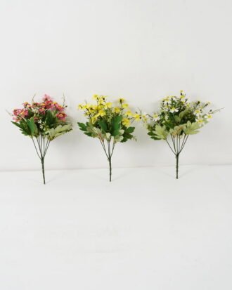 Artificial Flower 25*25*33cm Daisy *7 bush GS-16822030 Flowers Bush YeahFlower is one of Chinese leading OEM manufacturers and exporters , supplying the silk flowers, wholesale artificial trees