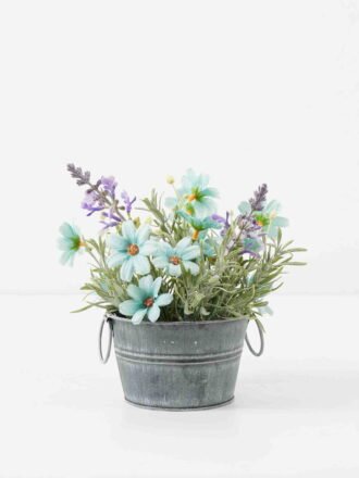 Artificial Flower 17*17*18cm Wildflower Eucalyptus in PP pot GS-03322080-G1 Potted Flowers&Plants 3,000+ sqm showroom with thousands of artificial flowers, plants & trees ready for global sourcing.