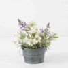 Artificial Flower 18*18*19.5cm Daisy Lavender in Metal pot GS-03322078-W1 Potted Flowers&Plants YeahFlower is one of Chinese leading OEM manufacturers and exporters , supplying the silk flowers, wholesale artificial trees