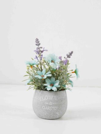 Artificial Flower 16*16*22cm Daisy Lavender in Paper pot GS-03322079-W1 Potted Flowers&Plants 3,000+ sqm showroom with thousands of artificial flowers, plants & trees ready for global sourcing.