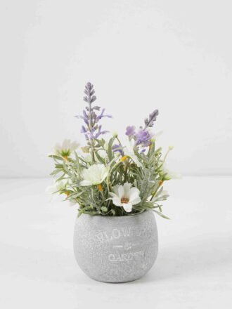 Artificial Flower 16*16*22cm Daisy Lavender in Paper pot GS-03322079-B1 Potted Flowers&Plants 3,000+ sqm showroom with thousands of artificial flowers, plants & trees ready for global sourcing.
