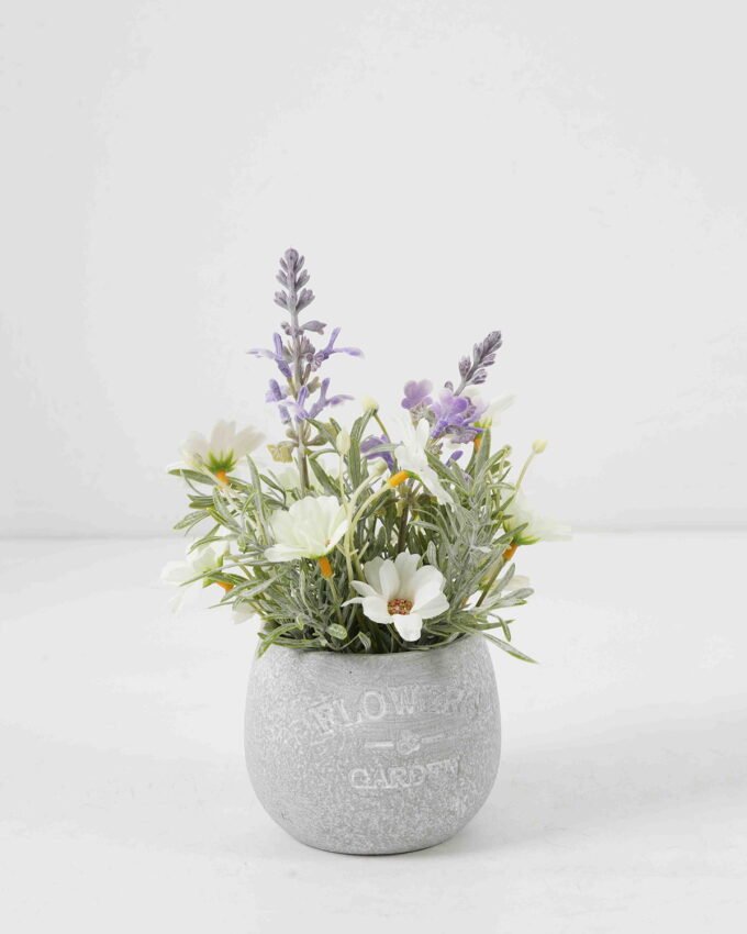 Artificial Flower 16*16*22cm Daisy Lavender in Paper pot GS-03322079-W1 Potted Flowers&Plants YeahFlower is one of Chinese leading OEM manufacturers and exporters , supplying the silk flowers, wholesale artificial trees