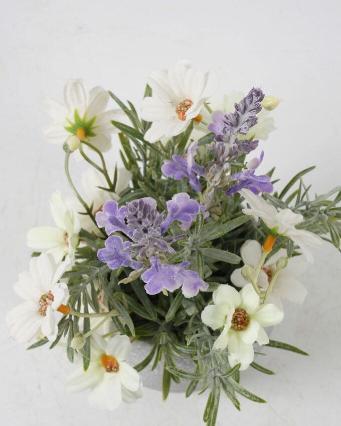 Artificial Flower 16*16*22cm Daisy Lavender in Paper pot GS-03322079-W1 Potted Flowers&Plants YeahFlower is one of Chinese leading OEM manufacturers and exporters , supplying the silk flowers, wholesale artificial trees