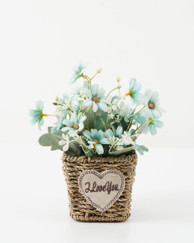 Artificial Flower 20*20*22cm Daisy in Basket GS-03322098-B1 Potted Flowers&Plants YeahFlower is one of Chinese leading OEM manufacturers and exporters , supplying the silk flowers, wholesale artificial trees
