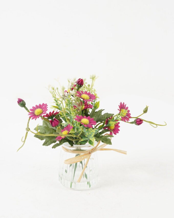 Artificial Flower 22*22*17cm Daisy in glass pot GS-16822016-W1 Potted Flowers&Plants YeahFlower is one of Chinese leading OEM manufacturers and exporters , supplying the silk flowers, wholesale artificial trees