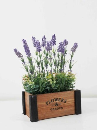 Artificial Flower 30*30*27cm Perilla in Wooden pot GS-03322036 Potted Flowers&Plants 3,000+ sqm showroom with thousands of artificial flowers, plants & trees ready for global sourcing.